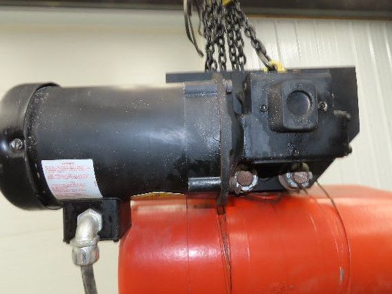 CM Lodestar R2 2 Ton Electric Chain Hoist 2Speed 9'Lift 635 Motor Driven Trolley