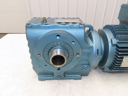 Sew Eurodrive SH67DT90S4ASE1-6TM480 Gearmotor 46.4 Reducer 38rpm 1.5Hp 266/460V