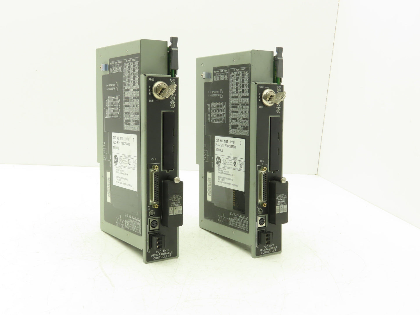 Allen Bradley 1785-L11B PLC-5/11 Processor CPU Module With Key Lot of 2