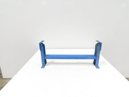 Lewco 30"W Conveyor Leg Stationary Floor Support BLUE 13-1/2" to 18"H Heavy Duty