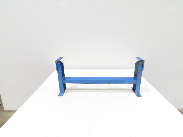 Lewco 30"W Conveyor Leg Stationary Floor Support BLUE 13-1/2" to 18"H Heavy Duty