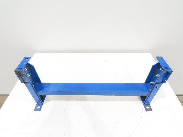 Lewco 30"W Conveyor Leg Stationary Floor Support BLUE 13-1/2" to 18"H Heavy Duty