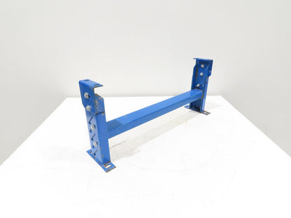 Lewco 30"W Conveyor Leg Stationary Floor Support BLUE 13-1/2" to 18"H Heavy Duty