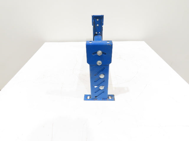 Lewco 30"W Conveyor Leg Stationary Floor Support BLUE 13-1/2" to 18"H Heavy Duty