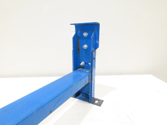 Lewco 30"W Conveyor Leg Stationary Floor Support BLUE 13-1/2" to 18"H Heavy Duty