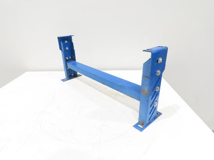 Lewco 30"W Conveyor Leg Stationary Floor Support BLUE 13-1/2" to 18"H Heavy Duty