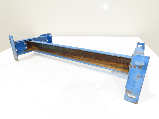 Lewco 30"W Conveyor Leg Stationary Floor Support BLUE 13-1/2" to 18"H Heavy Duty