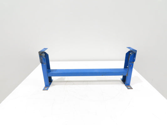 Lewco 30"W Conveyor Leg Stationary Floor Support BLUE 13-1/2" to 18"H Heavy Duty