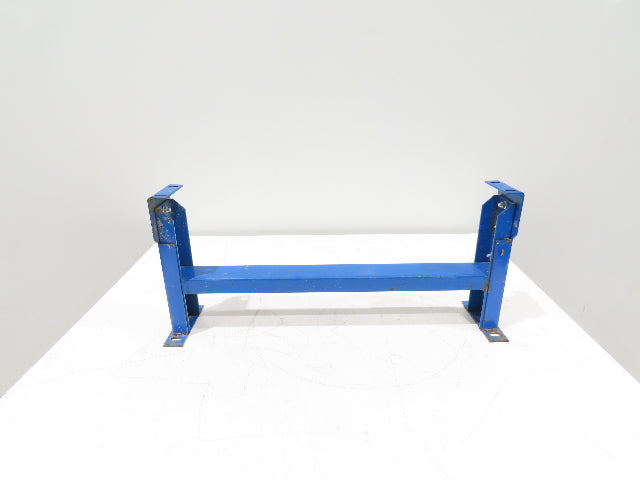 Lewco 30"W Conveyor Leg Stationary Floor Support BLUE 13-1/2" to 18"H Heavy Duty