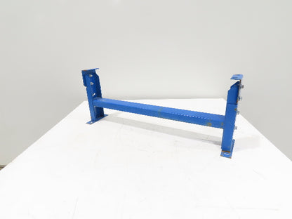 Lewco 34"W Conveyor Leg Stationary Floor Support BLUE 13-1/2" to 18"H Heavy Duty