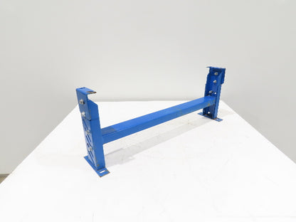 Lewco 34"W Conveyor Leg Stationary Floor Support BLUE 13-1/2" to 18"H Heavy Duty
