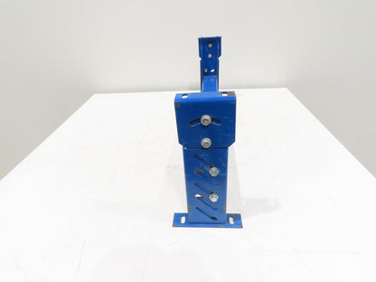 Lewco 34"W Conveyor Leg Stationary Floor Support BLUE 13-1/2" to 18"H Heavy Duty