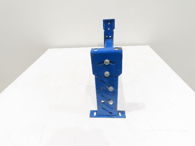 Lewco 34"W Conveyor Leg Stationary Floor Support BLUE 13-1/2" to 18"H Heavy Duty