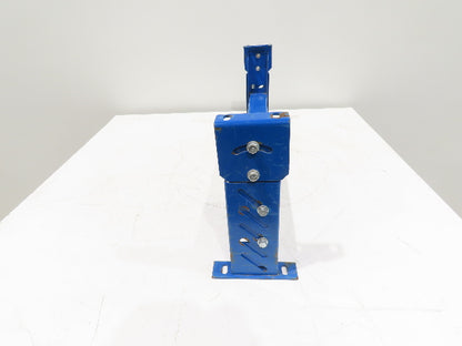 Lewco 34"W Conveyor Leg Stationary Floor Support BLUE 13-1/2" to 18"H Heavy Duty