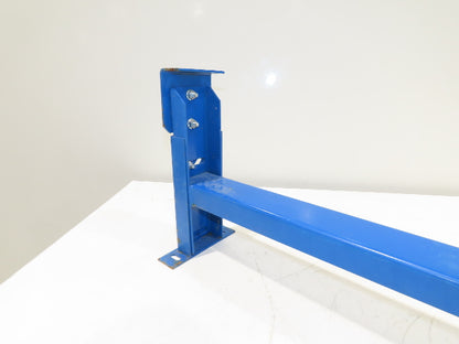 Lewco 34"W Conveyor Leg Stationary Floor Support BLUE 13-1/2" to 18"H Heavy Duty
