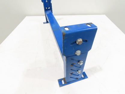 Lewco 34"W Conveyor Leg Stationary Floor Support BLUE 13-1/2" to 18"H Heavy Duty