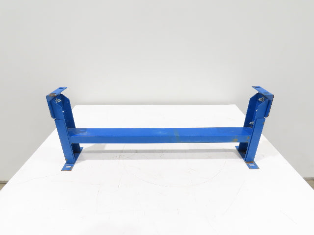 Lewco 34"W Conveyor Leg Stationary Floor Support BLUE 13-1/2" to 18"H Heavy Duty