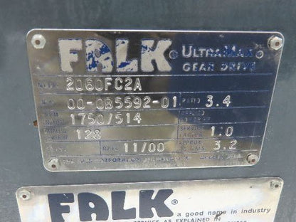Falk 2060FC2A UltraMax Gearbox 3.4 Reducer 514 Rpm 128 Hp
