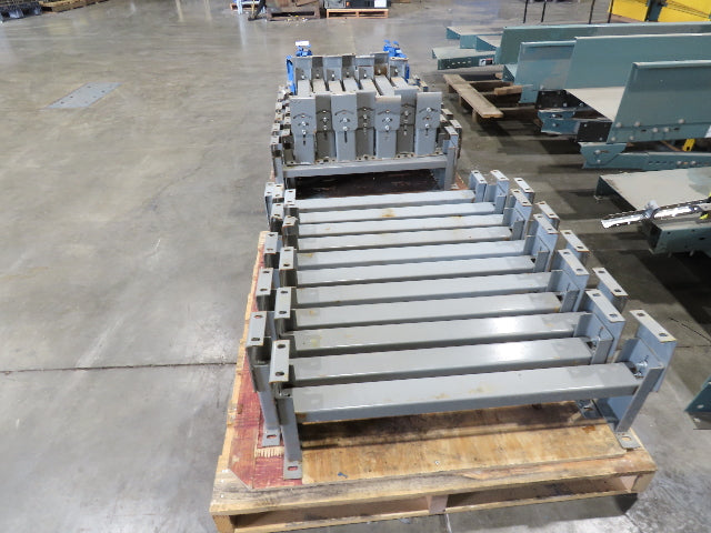 Lewco 34"W Conveyor Leg Stationary Floor Support GRAY 10" to 13-1/2"H