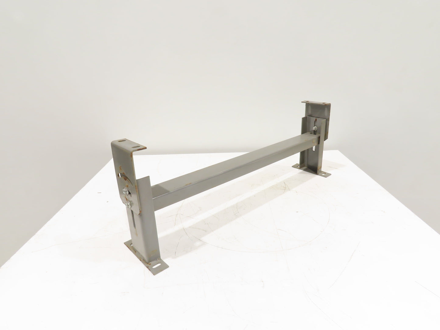 Lewco 34"W Conveyor Leg Stationary Floor Support GRAY 10" to 13-1/2"H