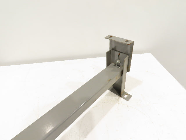 Lewco 34"W Conveyor Leg Stationary Floor Support GRAY 10" to 13-1/2"H