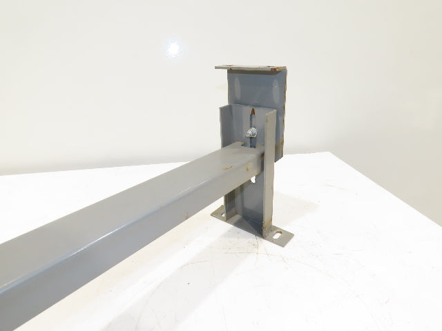 Lewco 34"W Conveyor Leg Stationary Floor Support GRAY 10" to 13-1/2"H