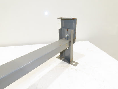 Lewco 34"W Conveyor Leg Stationary Floor Support GRAY 10" to 13-1/2"H