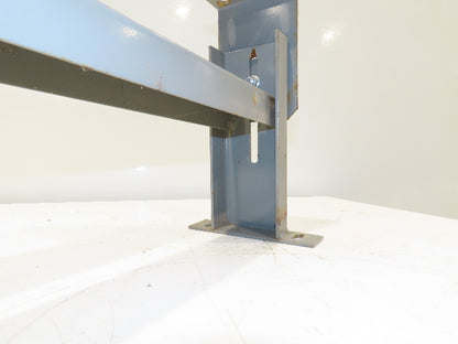 Lewco 34"W Conveyor Leg Stationary Floor Support GRAY 10" to 13-1/2"H