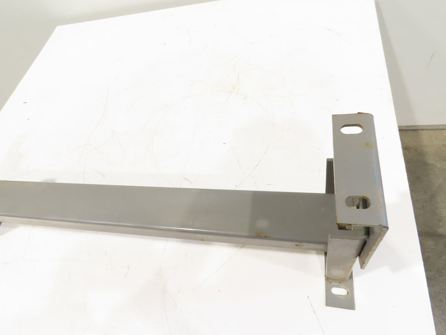 Lewco 34"W Conveyor Leg Stationary Floor Support GRAY 10" to 13-1/2"H