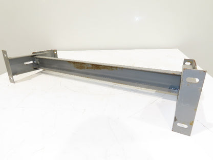 Lewco 34"W Conveyor Leg Stationary Floor Support GRAY 10" to 13-1/2"H