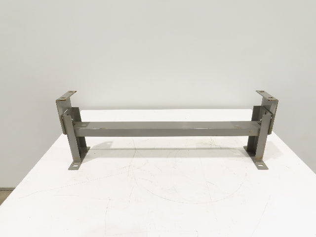 Lewco 34"W Conveyor Leg Stationary Floor Support GRAY 10" to 13-1/2"H