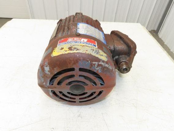 MagneTek 6-960881-40 AC Motor 5hp 3460rpm 130/460V 3ph 184T TEFC