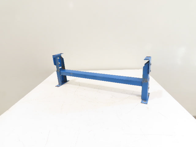 Lewco 34"W Conveyor Leg Stationary Floor Support BLUE 12-1/2" to 14"H Heavy Duty