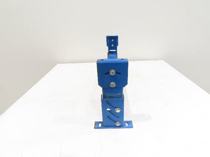 Lewco 34"W Conveyor Leg Stationary Floor Support BLUE 12-1/2" to 14"H Heavy Duty