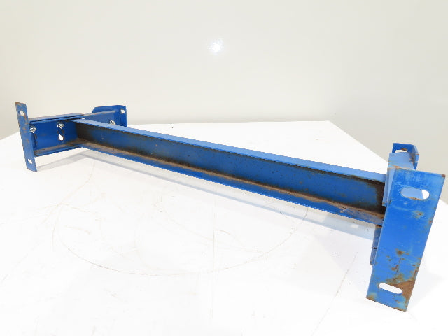 Lewco 34"W Conveyor Leg Stationary Floor Support BLUE 12-1/2" to 14"H Heavy Duty