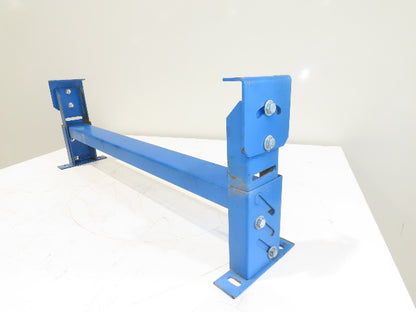 Lewco 34"W Conveyor Leg Stationary Floor Support BLUE 12-1/2" to 14"H Heavy Duty