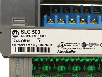 Allen Bradley 1746-OB16 SLC 500 Output Module Series D Lot of 10