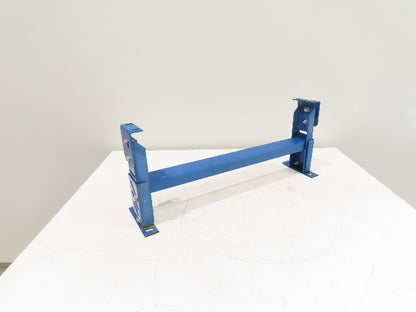 Lewco 30"W Conveyor Leg Stationary Floor Support BLUE 12-1/2" to 14"H Heavy Duty