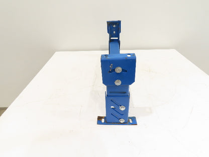Lewco 30"W Conveyor Leg Stationary Floor Support BLUE 12-1/2" to 14"H Heavy Duty