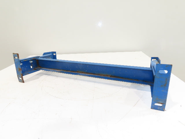 Lewco 30"W Conveyor Leg Stationary Floor Support BLUE 12-1/2" to 14"H Heavy Duty