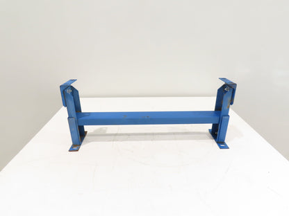 Lewco 30"W Conveyor Leg Stationary Floor Support BLUE 12-1/2" to 14"H Heavy Duty