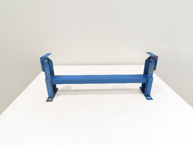 Lewco 30"W Conveyor Leg Stationary Floor Support BLUE 12-1/2" to 14"H Heavy Duty