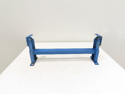 Lewco 30"W Conveyor Leg Stationary Floor Support BLUE 12-1/2" to 14"H Heavy Duty