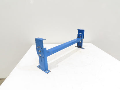 Lewco 34"W Conveyor Leg Stationary Floor Support BLUE 10" to 13-1/2"H