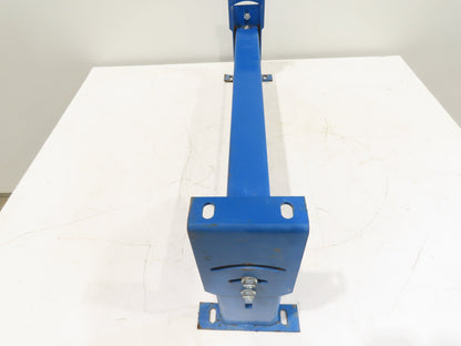 Lewco 34"W Conveyor Leg Stationary Floor Support BLUE 10" to 13-1/2"H