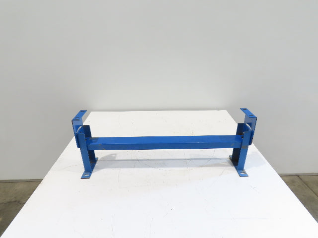 Lewco 34"W Conveyor Leg Stationary Floor Support BLUE 10" to 13-1/2"H