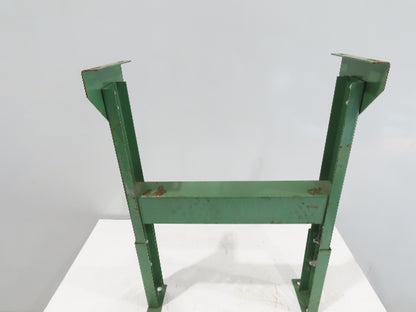 Roach 24"W Conveyor Leg Stationary Floor Support GREEN 27-5/8" to 36"H