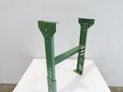 Roach 24"W Conveyor Leg Stationary Floor Support GREEN 27-5/8" to 36"H
