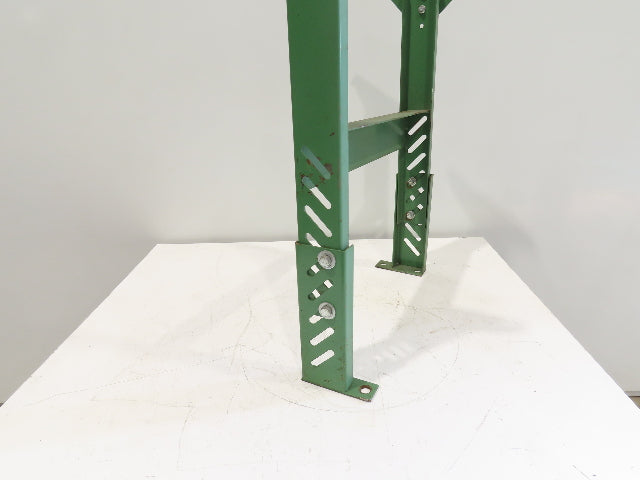 Roach 24"W Conveyor Leg Stationary Floor Support GREEN 27-5/8" to 36"H