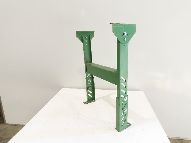Roach 24"W Conveyor Leg Stationary Floor Support GREEN 27-5/8" to 36"H